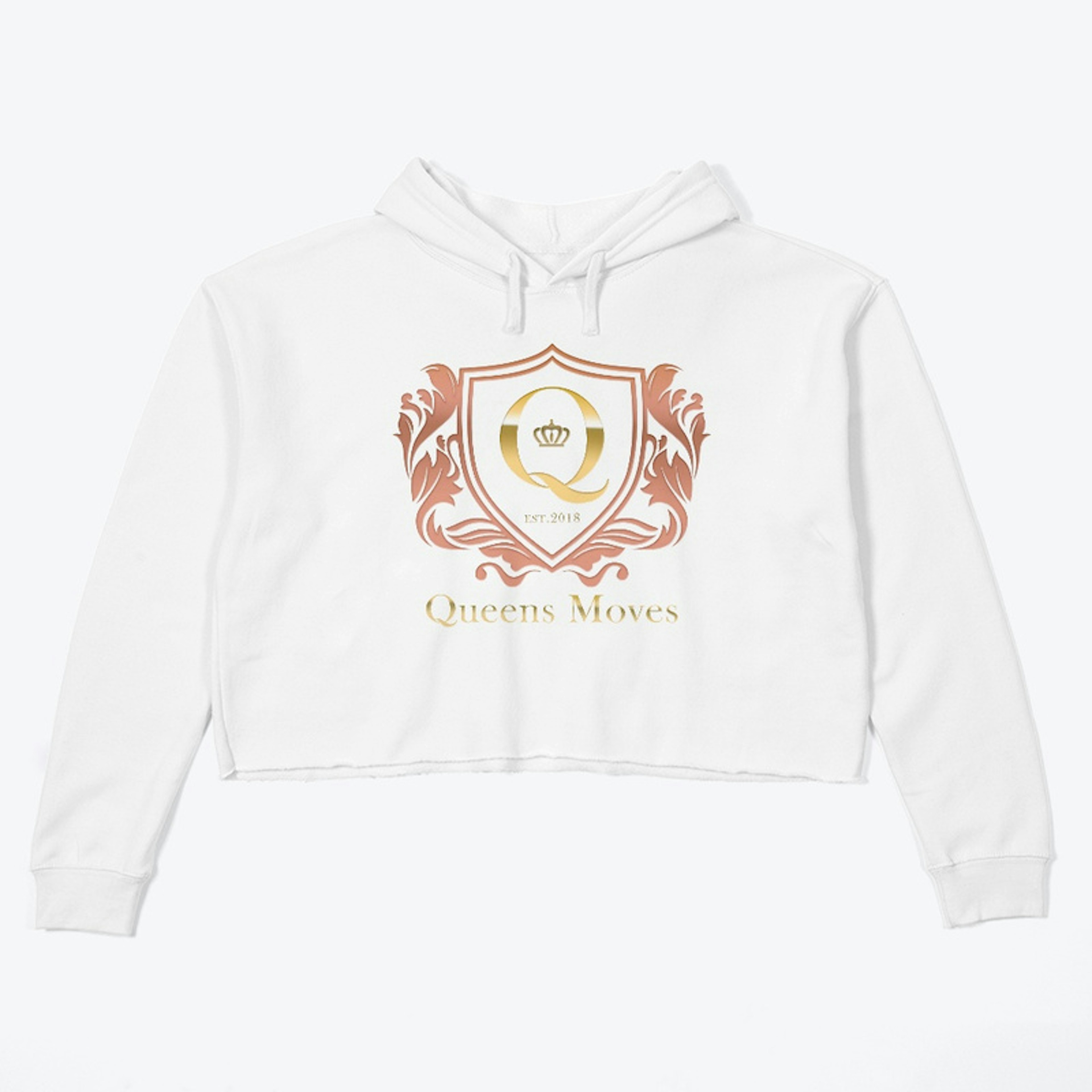 Queens Moves Cropped Hoodie